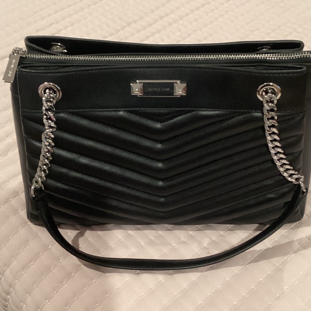 Michael Kors Black Chevron Shoulder Bag NWOT